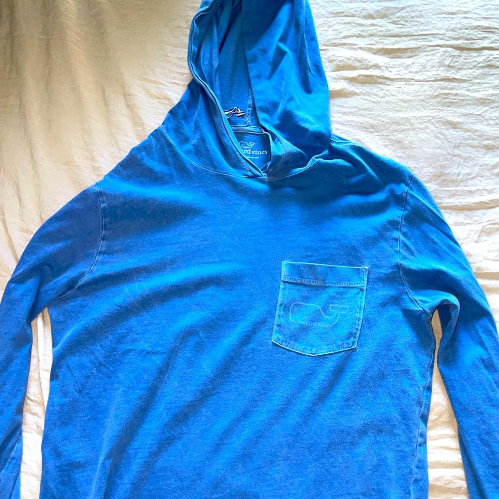 Vineyard Vines Blue Long Sleeve with Hood XS
